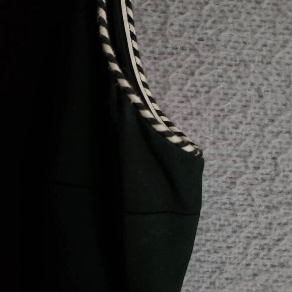 DVF Diane Von Furstenberg Women's LEELOU Braid Trim V Neck Sheath Dress 12 - Picture 8 of 9